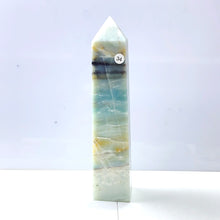 Load image into Gallery viewer, Caribbean Calcite Tower Crystal Energy Point Blue Quartz Healing Stone For Decoration