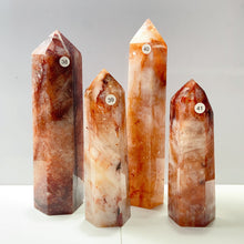 Load image into Gallery viewer, Large Fire Quartz Tower Reiki Crystal Healing Energy Polished Stone Home Decorations