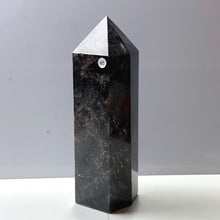 Load image into Gallery viewer, Astrophyllite Tower Reiki Crystal Healing Fireworks Energy Stone Ornament for Home Decor