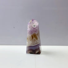 Load image into Gallery viewer, Pink Amethyst Agate Flower Tower Stone Druzy Quartz Room Decoration