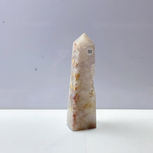 Load image into Gallery viewer, Pink Amethyst Agate Flower Tower Stone Druzy Quartz Room Decoration