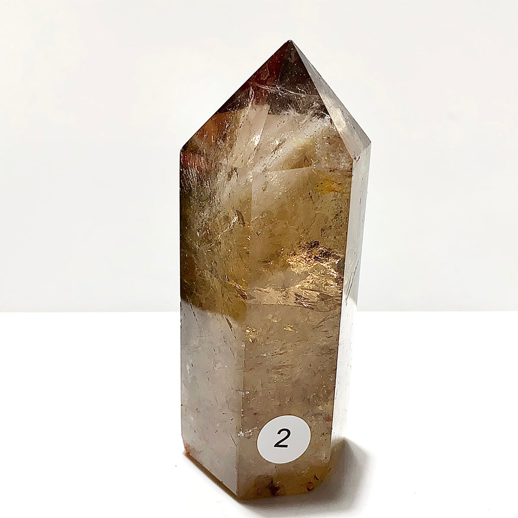 Natural Smokey Quartz Crystal Tower Point