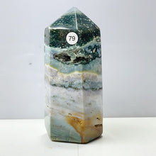 Load image into Gallery viewer, Ocean Jasper Tower Spiritual Reiki Healing Mineral Stone Home Decoration