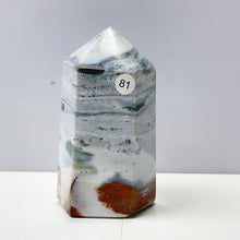 Load image into Gallery viewer, Ocean Jasper Tower Spiritual Reiki Healing Mineral Stone Home Decoration