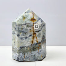 Load image into Gallery viewer, Ocean Jasper Tower Spiritual Reiki Healing Mineral Stone Home Decoration