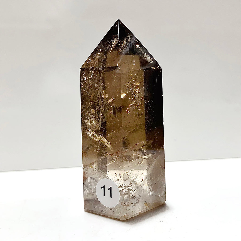 Natural Smokey Quartz Crystal Tower Point