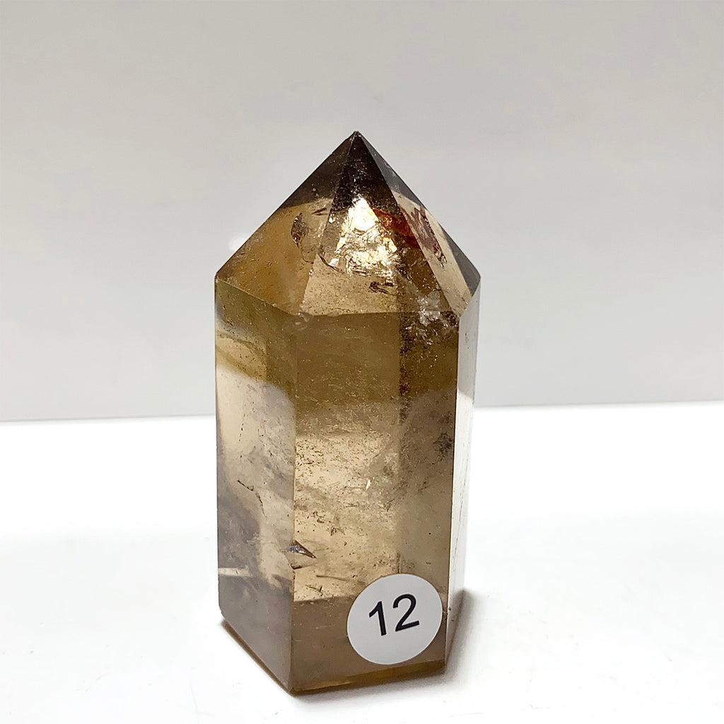 Natural Smokey Quartz Crystal Tower Point