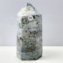 Load image into Gallery viewer, Ocean Jasper Tower Spiritual Reiki Healing Mineral Stone Home Decoration