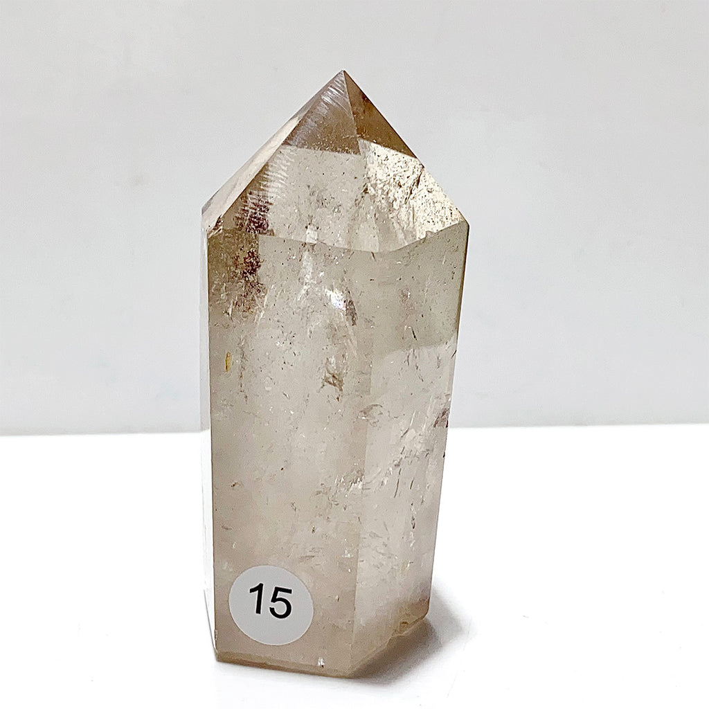 Natural Smokey Quartz Crystal Tower Point