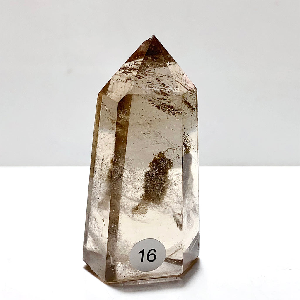 Natural Smokey Quartz Crystal Tower Point