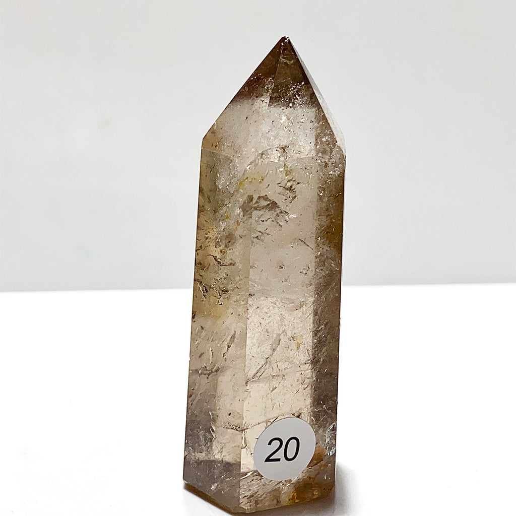 Natural Smokey Quartz Crystal Tower Point