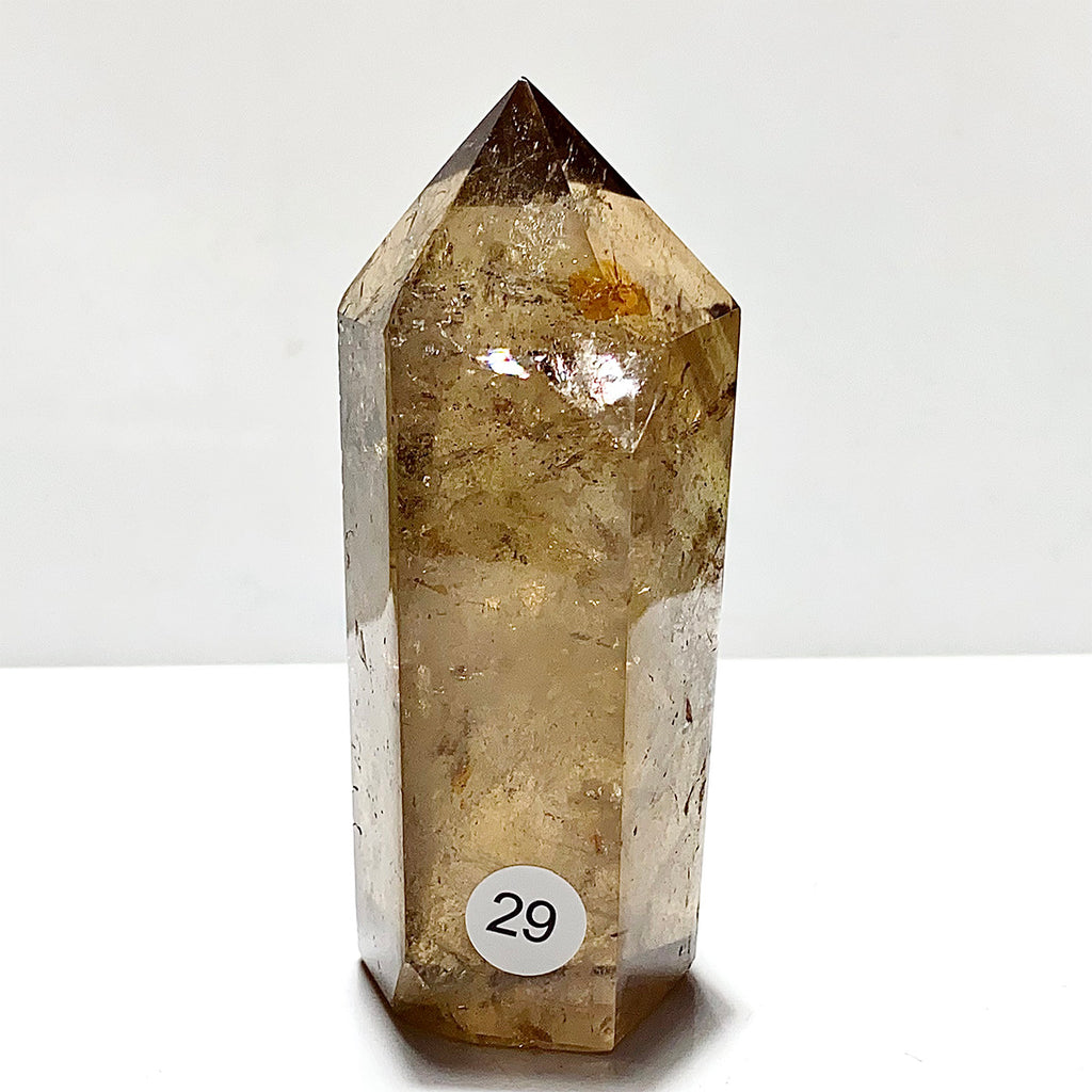 Natural Smokey Quartz Crystal Tower Point