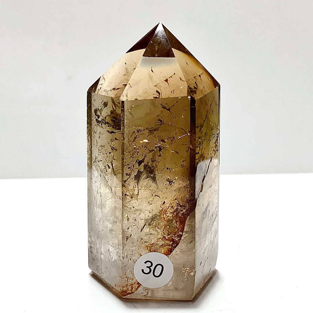 Natural Smokey Quartz Crystal Tower Point