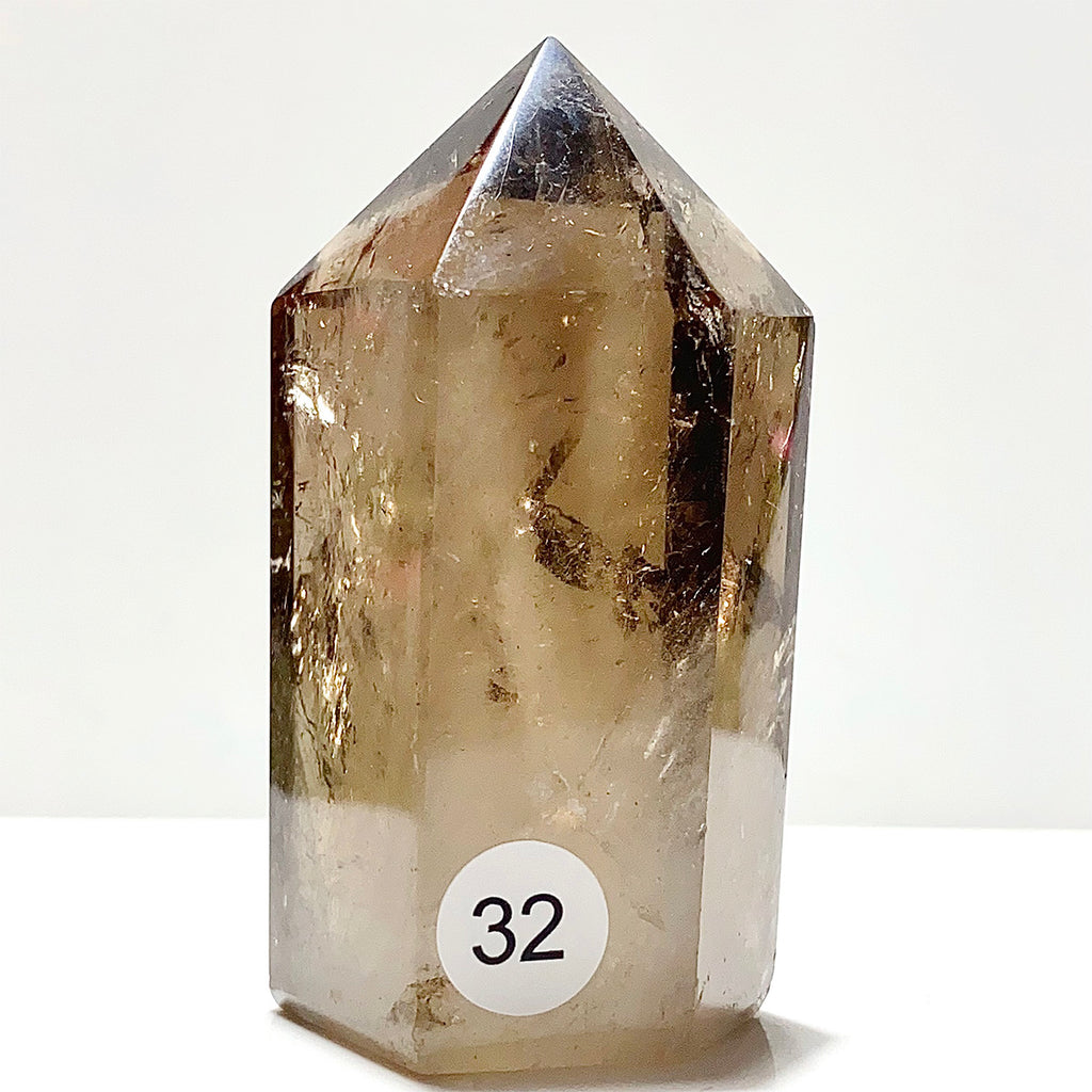 Natural Smokey Quartz Crystal Tower Point