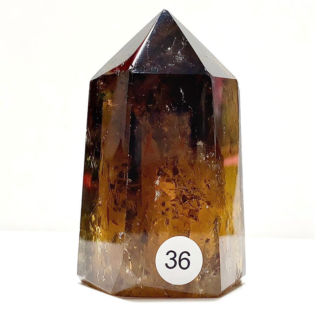 Natural Smokey Quartz Crystal Tower Point