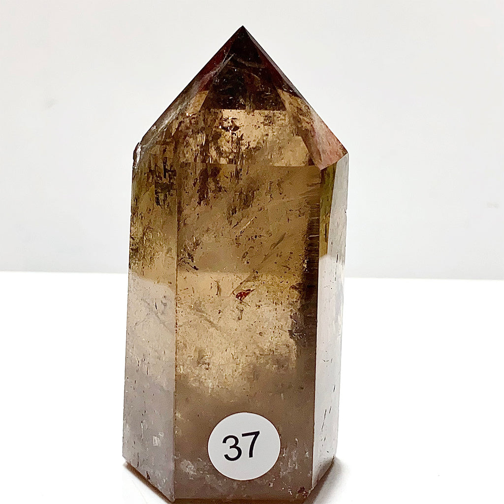 Natural Smokey Quartz Crystal Tower Point