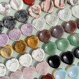 Different Mmaterials Worry Stone Heart Shapes