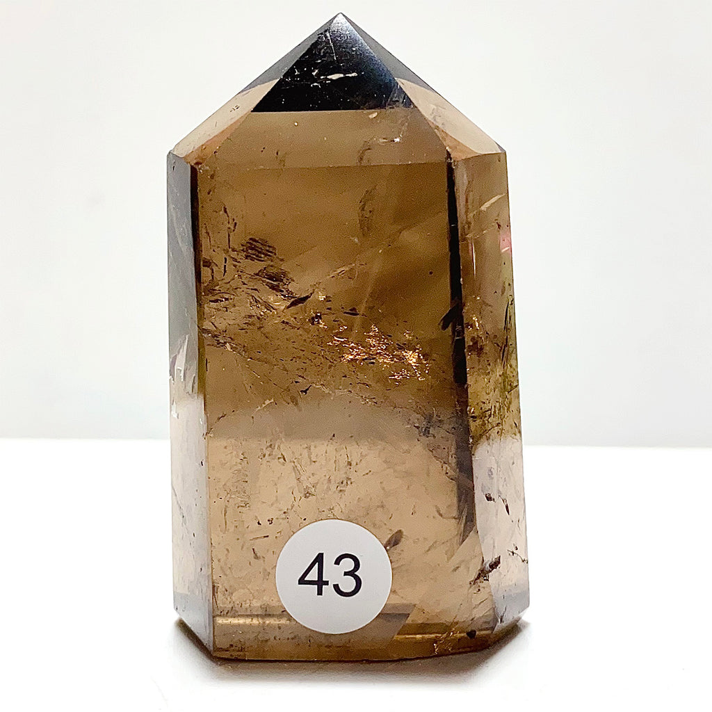 Natural Smokey Quartz Crystal Tower Point