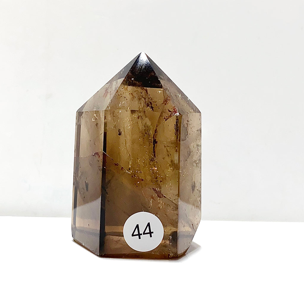 Natural Smokey Quartz Crystal Tower Point