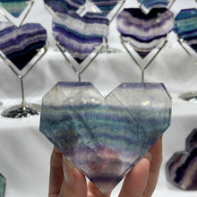 Load image into Gallery viewer, Natural Fluorite Heart Shapes