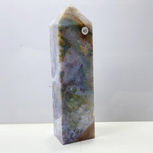 Load image into Gallery viewer, Pink Ocean Jasper Tower Rock Stone Home Feng Shui Decoration Witchcraft