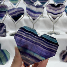 Load image into Gallery viewer, Natural Fluorite Heart Shapes