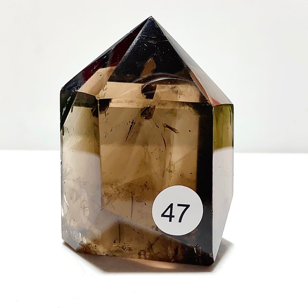 Natural Smokey Quartz Crystal Tower Point