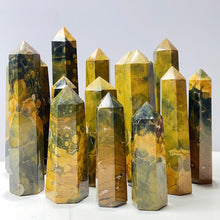 Load image into Gallery viewer, Yellow Ocean Jasper Tower Reiki Crystal Healing Stones Feng shui Stone Home Decorations