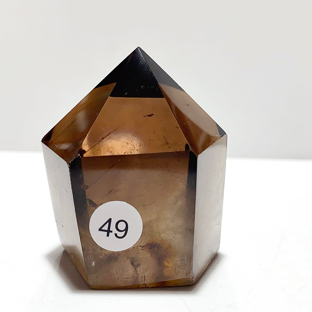 Natural Smokey Quartz Crystal Tower Point