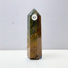 Load image into Gallery viewer, Yellow Ocean Jasper Tower Reiki Crystal Healing Stones Feng shui Stone Home Decorations