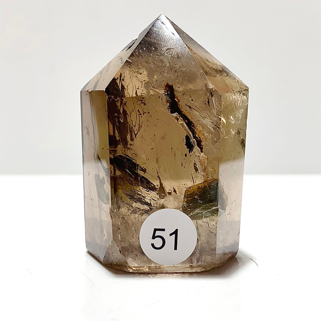 Natural Smokey Quartz Crystal Tower Point