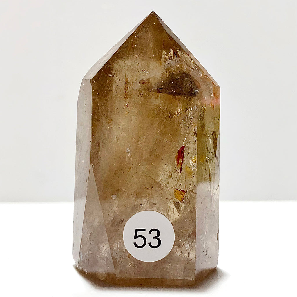 Natural Smokey Quartz Crystal Tower Point