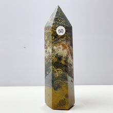 Load image into Gallery viewer, Yellow Ocean Jasper Tower Reiki Crystal Healing Stones Feng shui Stone Home Decorations