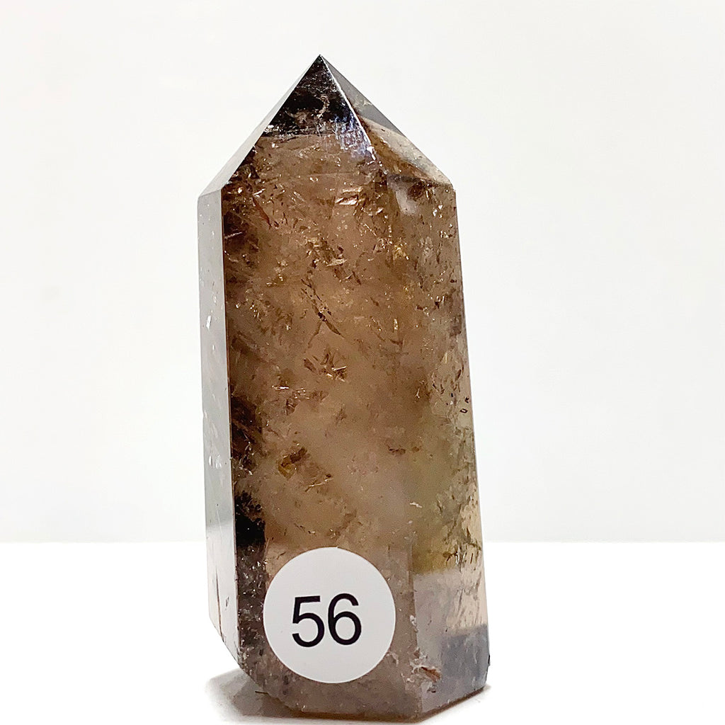 Natural Smokey Quartz Crystal Tower Point