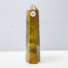 Load image into Gallery viewer, Yellow Ocean Jasper Tower Reiki Crystal Healing Stones Feng shui Stone Home Decorations