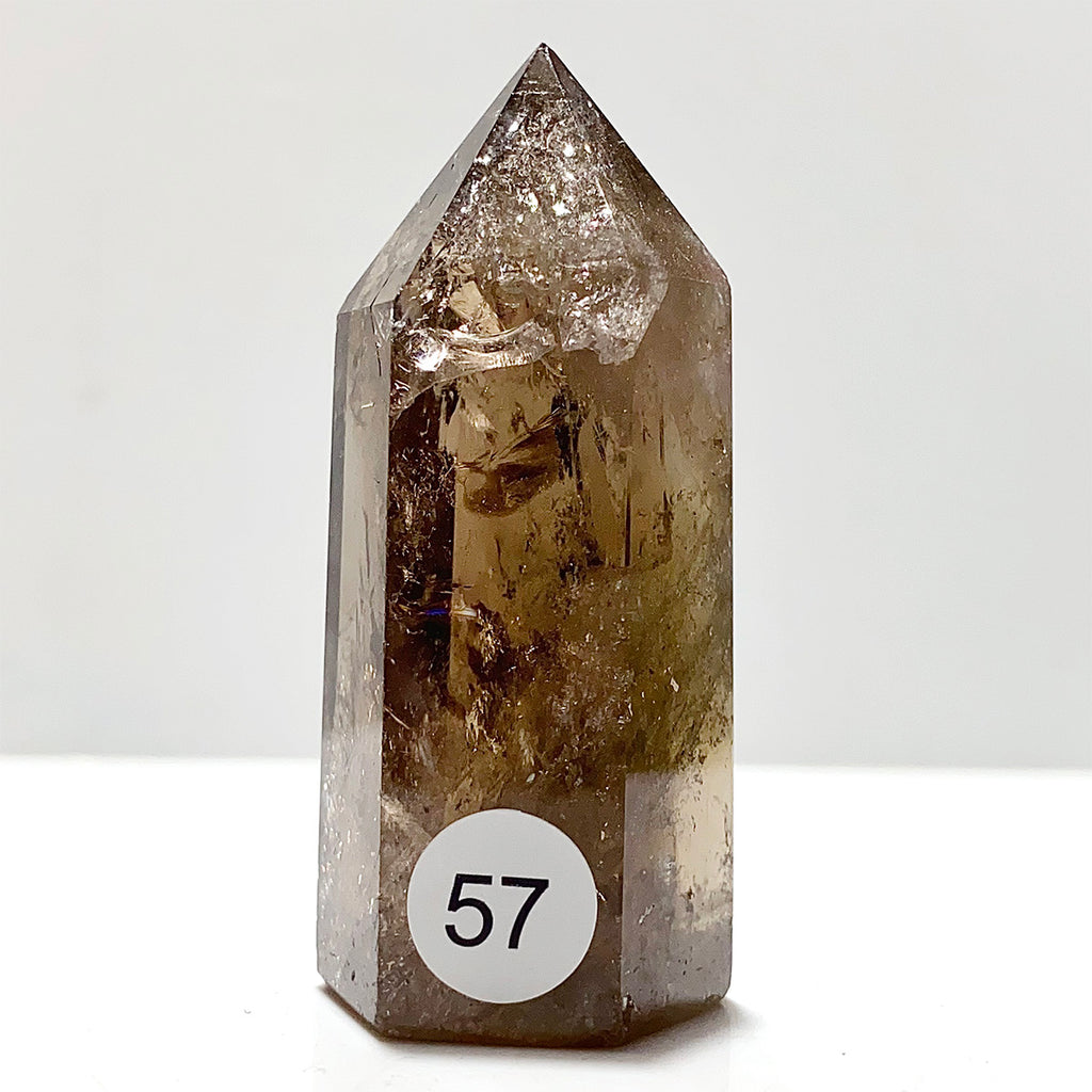 Natural Smokey Quartz Crystal Tower Point