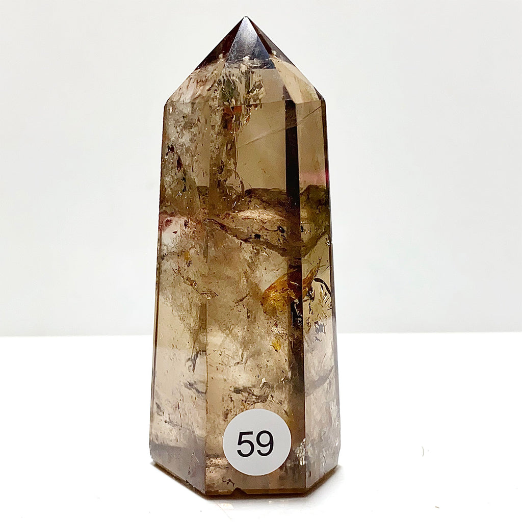 Natural Smokey Quartz Crystal Tower Point