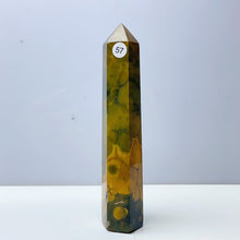 Load image into Gallery viewer, Yellow Ocean Jasper Tower Reiki Crystal Healing Stones Feng shui Stone Home Decorations