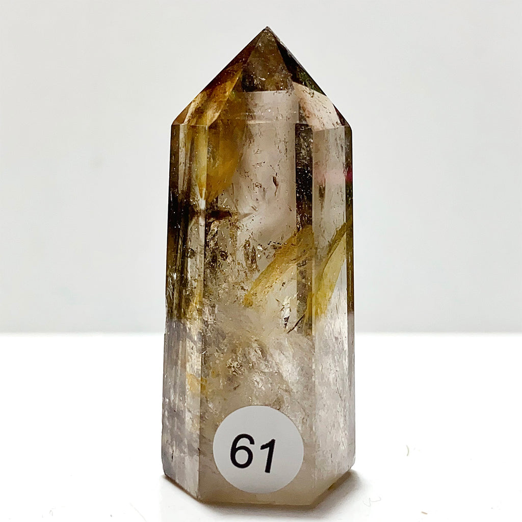 Natural Smokey Quartz Crystal Tower Point