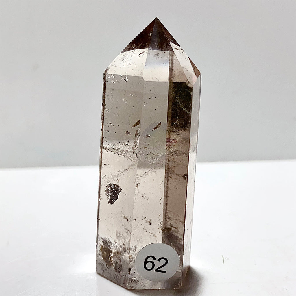 Natural Smokey Quartz Crystal Tower Point