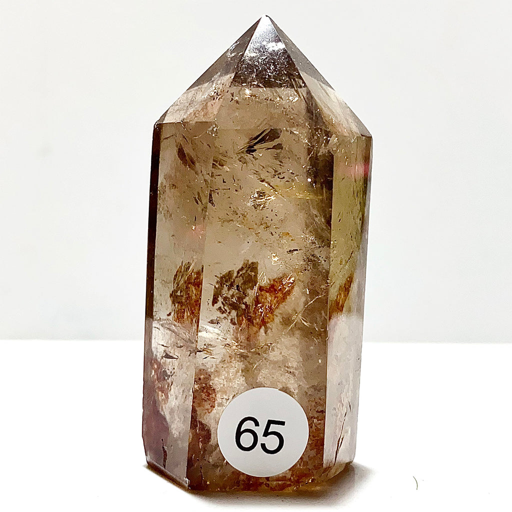 Natural Smokey Quartz Crystal Tower Point