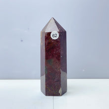 Load image into Gallery viewer, Red Ocean Jasper Point Tower Crystal Stone Ornament For Reiki Healing Garden Decorations