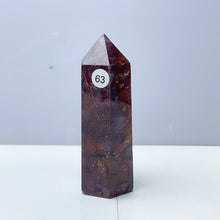 Load image into Gallery viewer, Red Ocean Jasper Point Tower Crystal Stone Ornament For Reiki Healing Garden Decorations