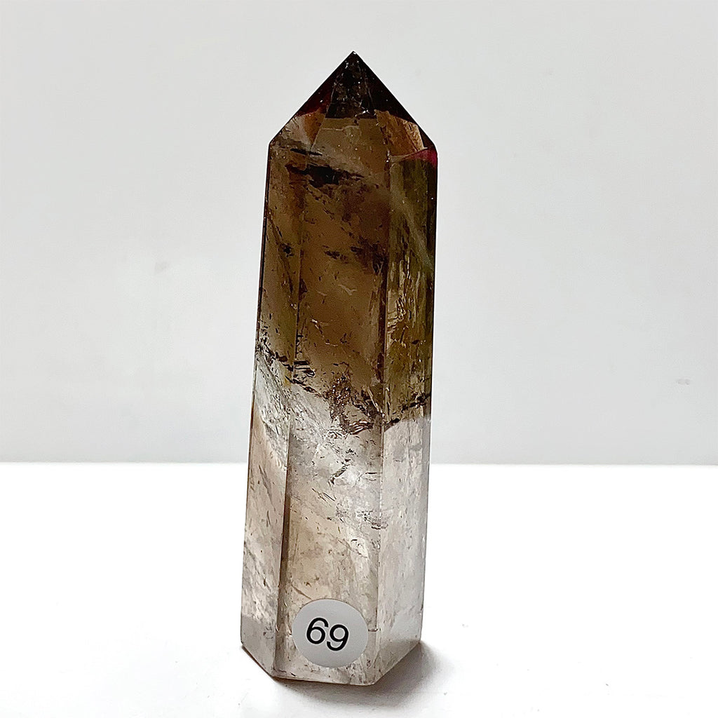 Natural Smokey Quartz Crystal Tower Point