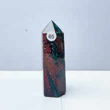 Load image into Gallery viewer, Red Ocean Jasper Point Tower Crystal Stone Ornament For Reiki Healing Garden Decorations