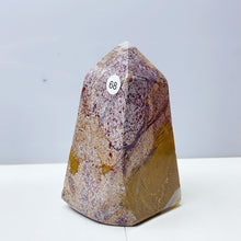 Load image into Gallery viewer, Red Ocean Jasper Point Tower Crystal Stone Ornament For Reiki Healing Garden Decorations