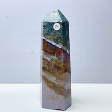 Load image into Gallery viewer, Red Ocean Jasper Point Tower Crystal Stone Ornament For Reiki Healing Garden Decorations