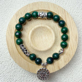 9mm Malachite Beads Bracelet For Women Men Fashion Healing Crystal Yoga Jewelry Gift