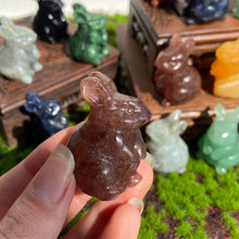 Load image into Gallery viewer, Crystal Rabbit Carvings Ornament Gemstone Decoration