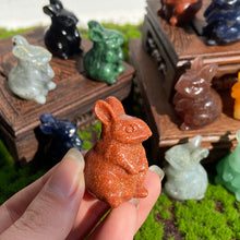 Load image into Gallery viewer, Crystal Rabbit Carvings Ornament Gemstone Decoration